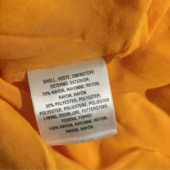 Anthropologie Moulinette Soeurs Yellow Mustard Cold-shoulder Dress Size XS - Picture 12 of 12